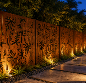 Corten Steel Privacy Screen